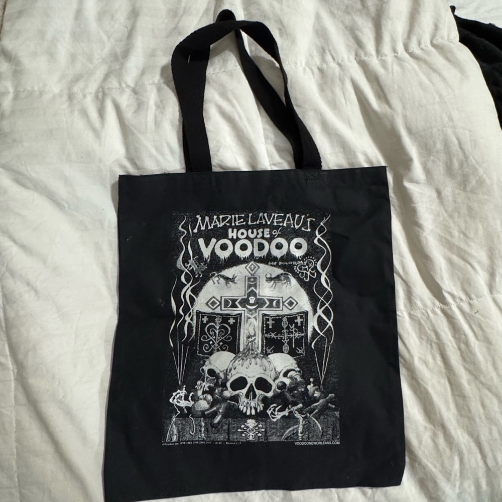 Marie Laveau’s House of Voodoo Black Tote Bag